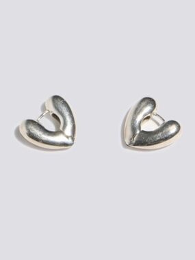 Annika Inez Sterling Silver Small Hear Hoops